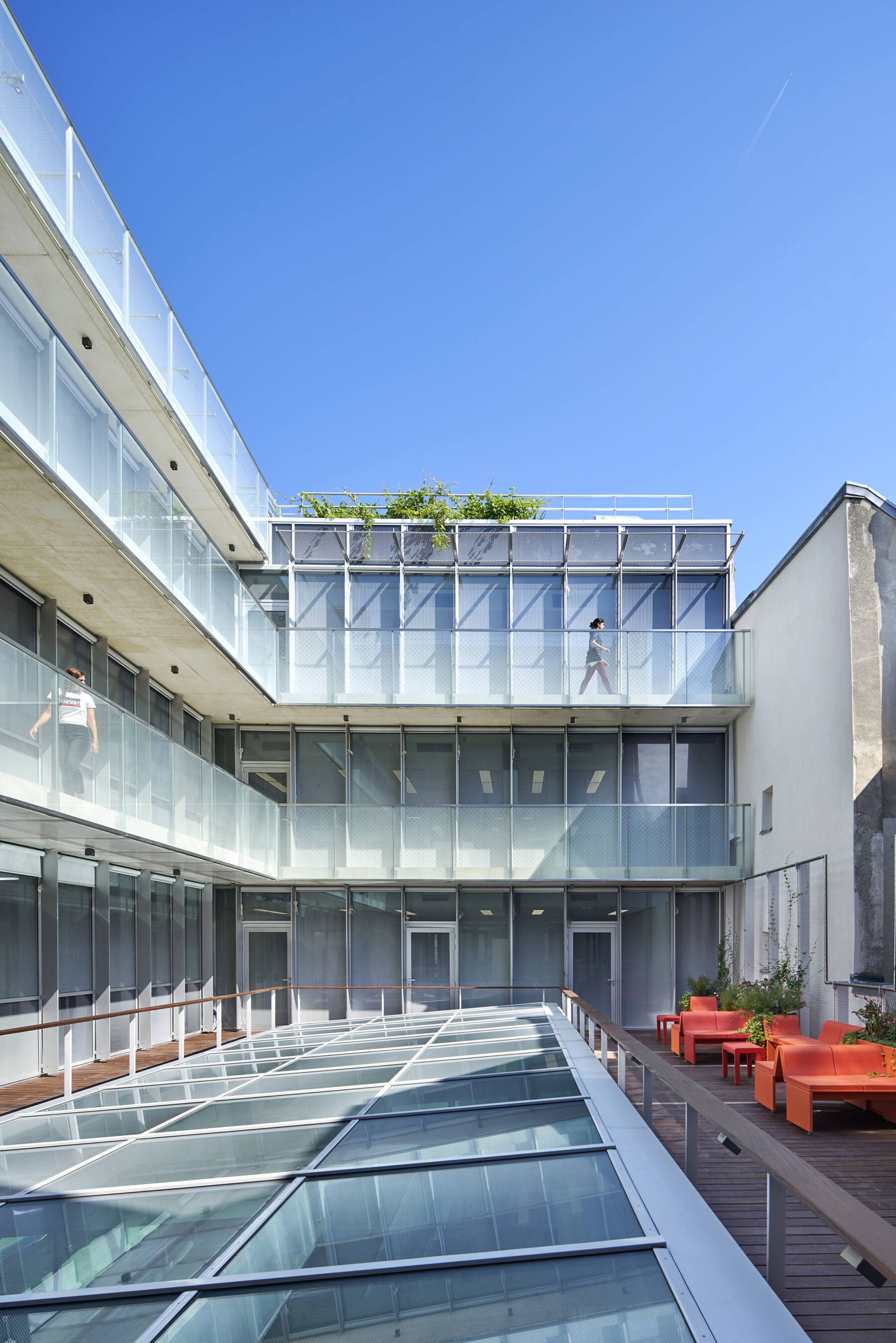 CRI Centre de Recherches Interdisciplinaires Paris PMSV Architecture contemporaine Patrick Mauger sérigraphie