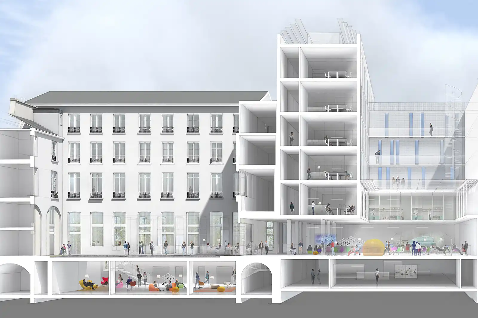 learning environment design coupe longitudinale