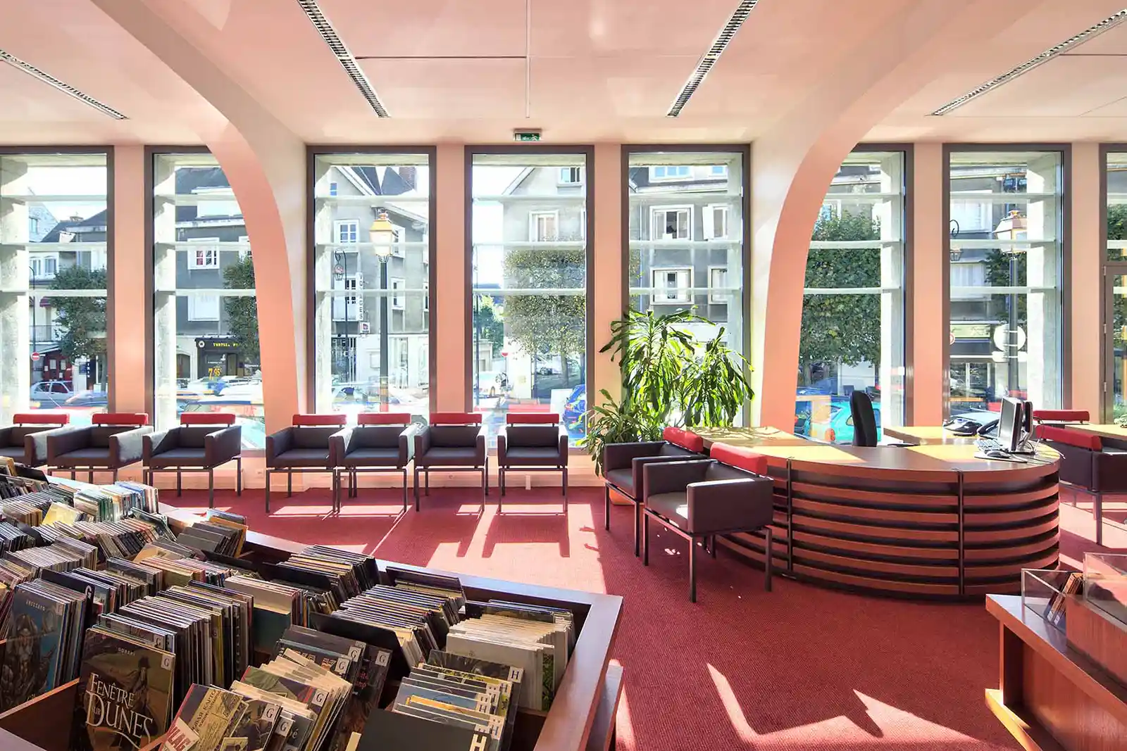 library architect bibliothèque moquette