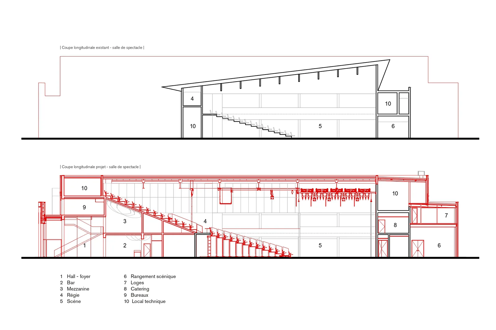 performing arts architecture coupe