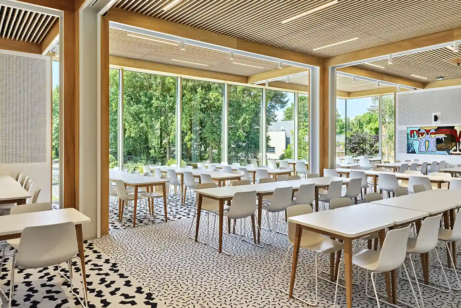 educational building design restaurant
