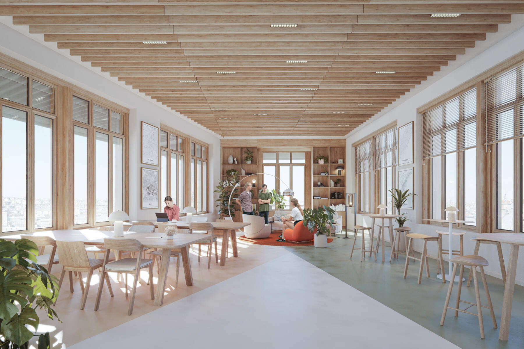 Plateaux de bureaux optimisés