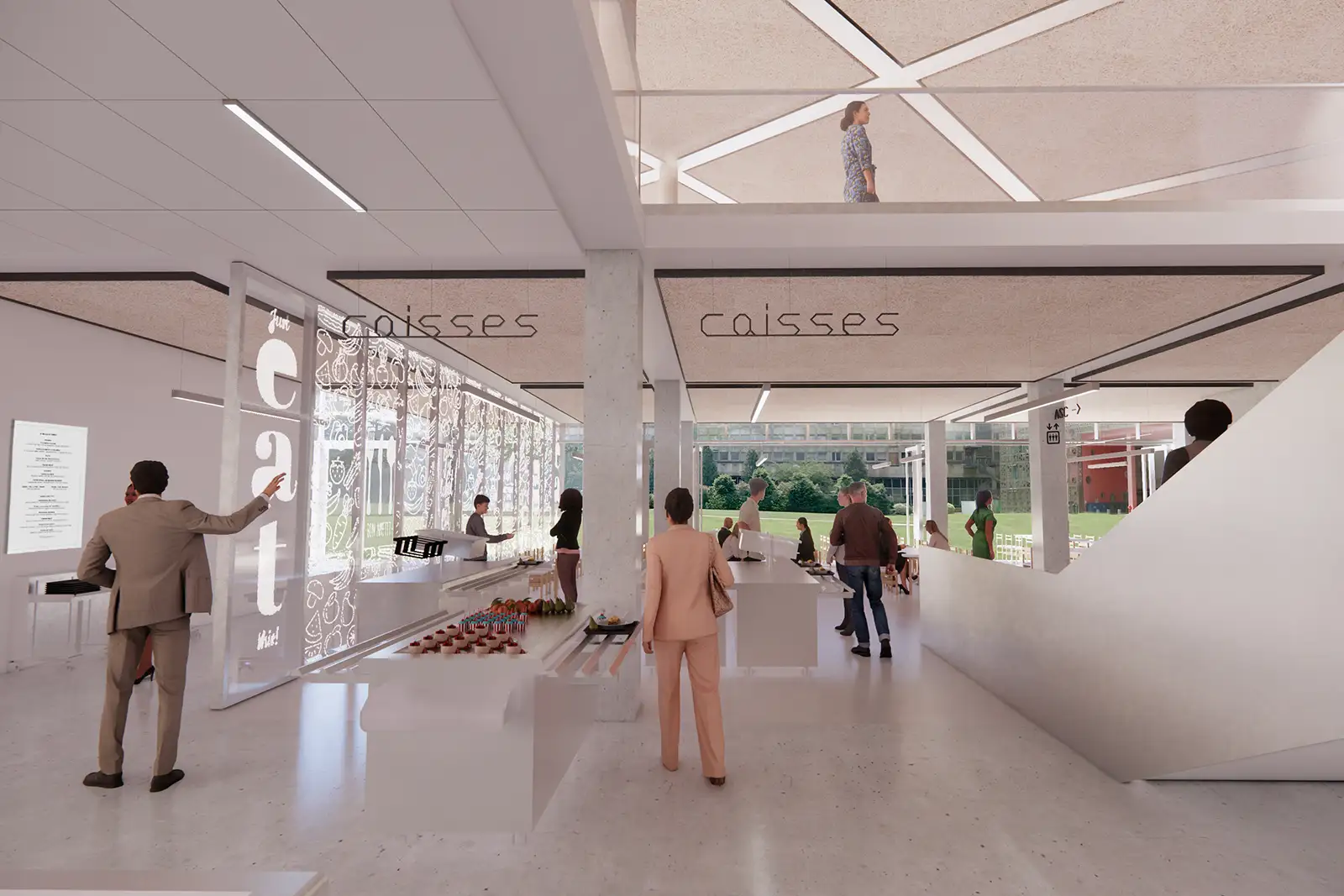 restaurant universitaire intérieur hall